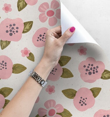 Fotobehang Zoete roze bloemen