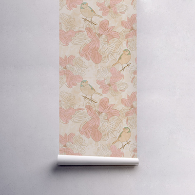 Fotobehang Beige Delicatesse