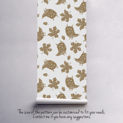 Fotobehang Uil Herfst