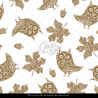 Fotobehang Uil Herfst