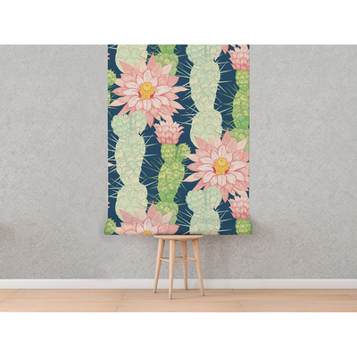 Fotobehang Warme Cactusbloemen