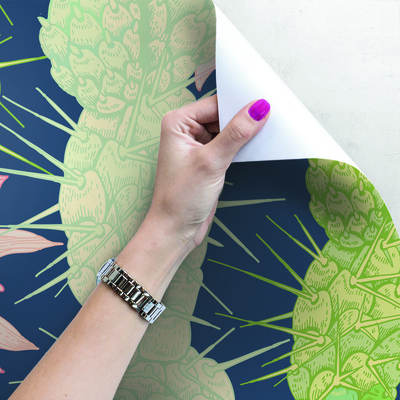 Fotobehang Warme Cactusbloemen