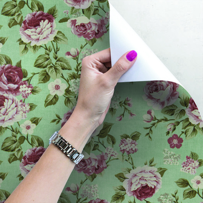 Fotobehang Bloementapijt