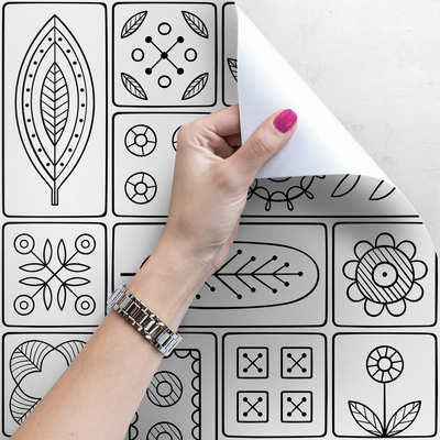 Fotobehang Minimalistische tegels