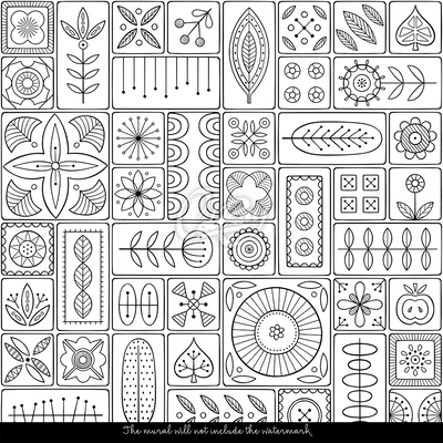 Fotobehang Minimalistische tegels