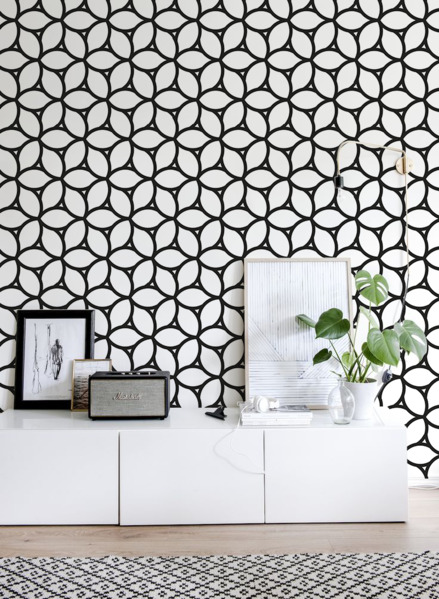 Fotobehang Geometrische weide