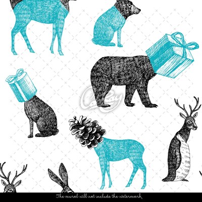 Fotobehang Surrealistische dierenwereld