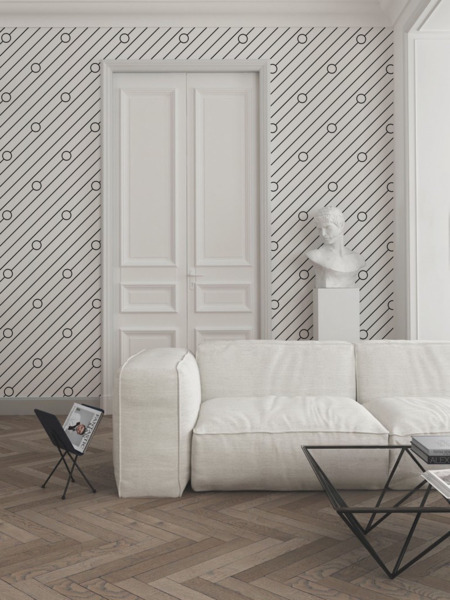 Fotobehang Recht op het punt af