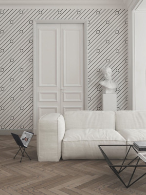 Fotobehang Recht op het punt af