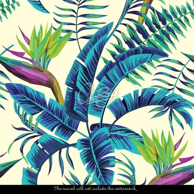 Fotobehang Kleurrijke tropen