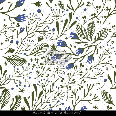 Fotobehang Groene compositie