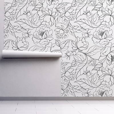 Fotobehang Pioenrozen in uw tuin