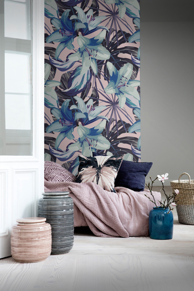 Fotobehang Blauwe lelies