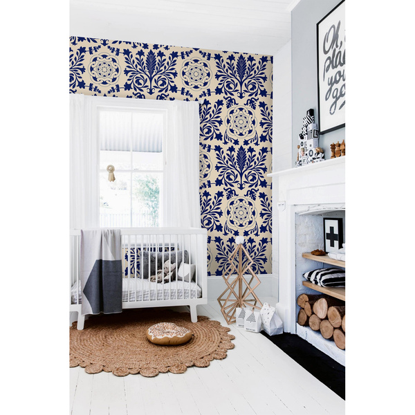 Fotobehang Marineblauwe fantasie