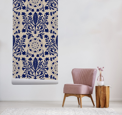 Fotobehang Marineblauwe fantasie