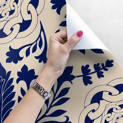 Fotobehang Marineblauwe fantasie