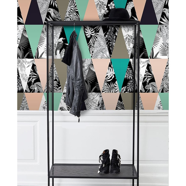 Fotobehang In ruiten en driehoeken