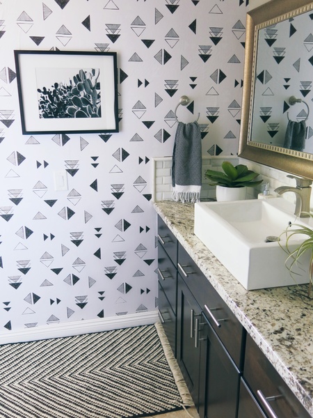 Fotobehang Driehoekige geometrie