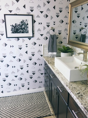 Fotobehang Driehoekige geometrie