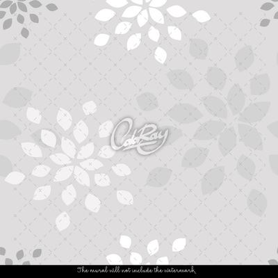 Fotobehang Tuin sneeuwvlokken