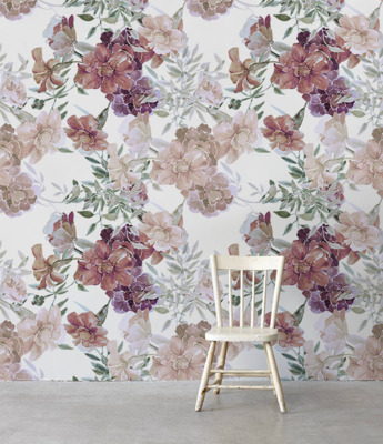 Fotobehang Romantische bloemen