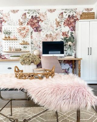 Fotobehang Romantische bloemen