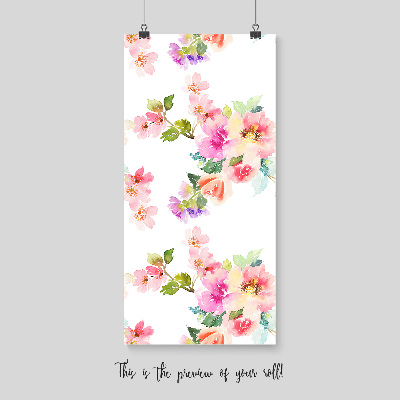 Fotobehang Delicate minimalistische bloemen