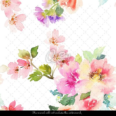 Fotobehang Delicate minimalistische bloemen