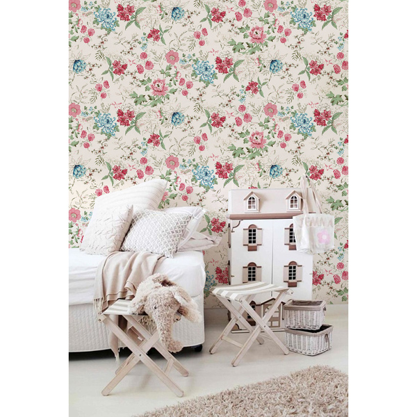 Fotobehang Een wereld vol bloemen