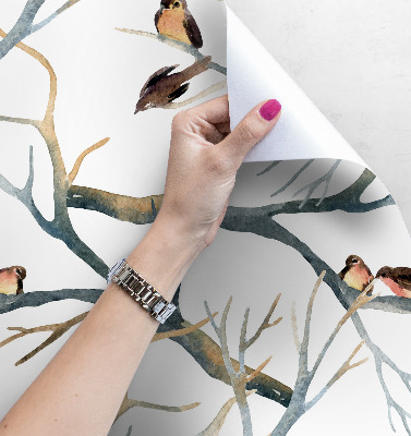 Fotobehang Mussen op de takken