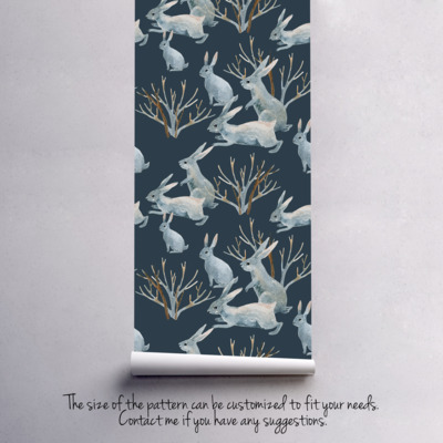 Fotobehang Hazenfamilie