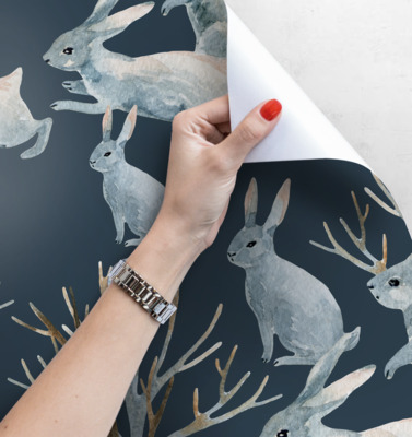 Fotobehang Hazenfamilie