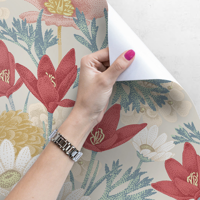 Fotobehang Bosopen plek in de zon