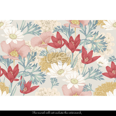 Fotobehang Bosopen plek in de zon