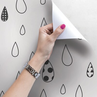 Fotobehang Schattige regendruppels