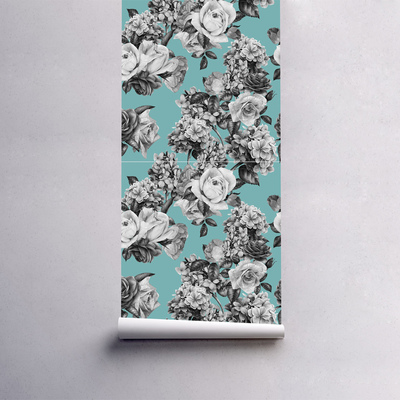 Fotobehang Vintage stijl tuin