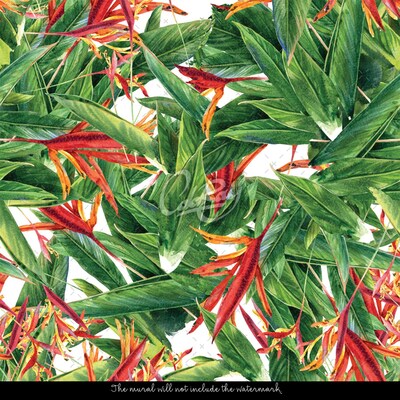 Fotobehang Bloemen van Eden