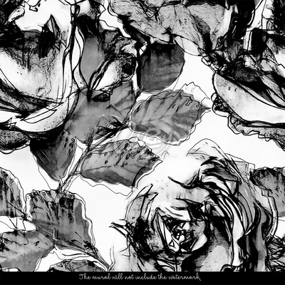 Fotobehang Papieren rozen