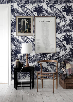 Fotobehang In de schaduw van palmbomen