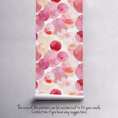 Fotobehang Stippen en rozen