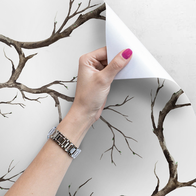 Fotobehang Als een boom zonder bladeren..