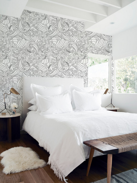 Fotobehang Botanisch kleurboek