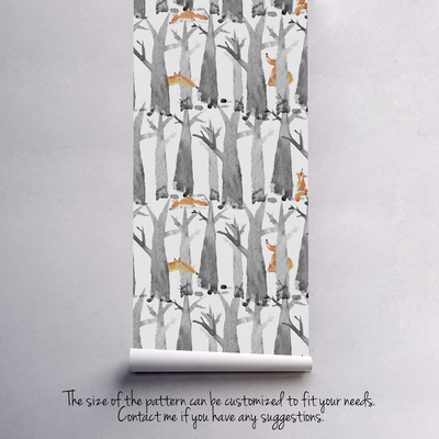 Fotobehang Fox Adventures