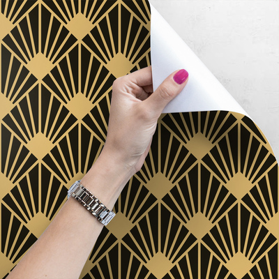 Fotobehang Pauwenstaart in de Gouden Rij