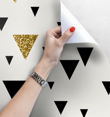 Fotobehang Driehoek Goudkoorts