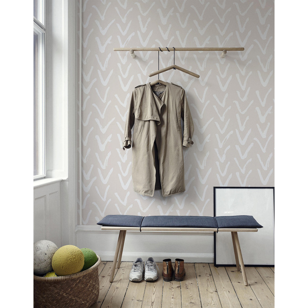 Fotobehang Meeuwen in beige