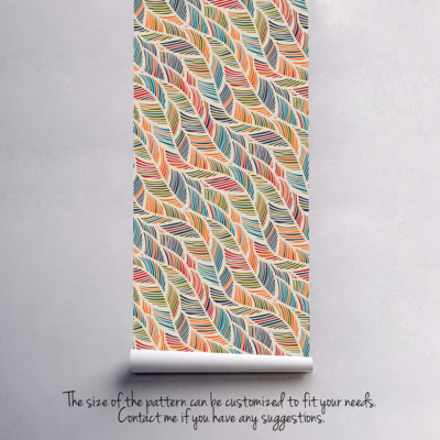 Fotobehang Kleurrijke verwevenheid