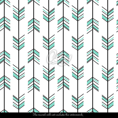 Fotobehang Blue Arrows Indianen