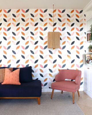 Fotobehang Kettingen van bladeren