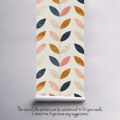 Fotobehang Kettingen van bladeren